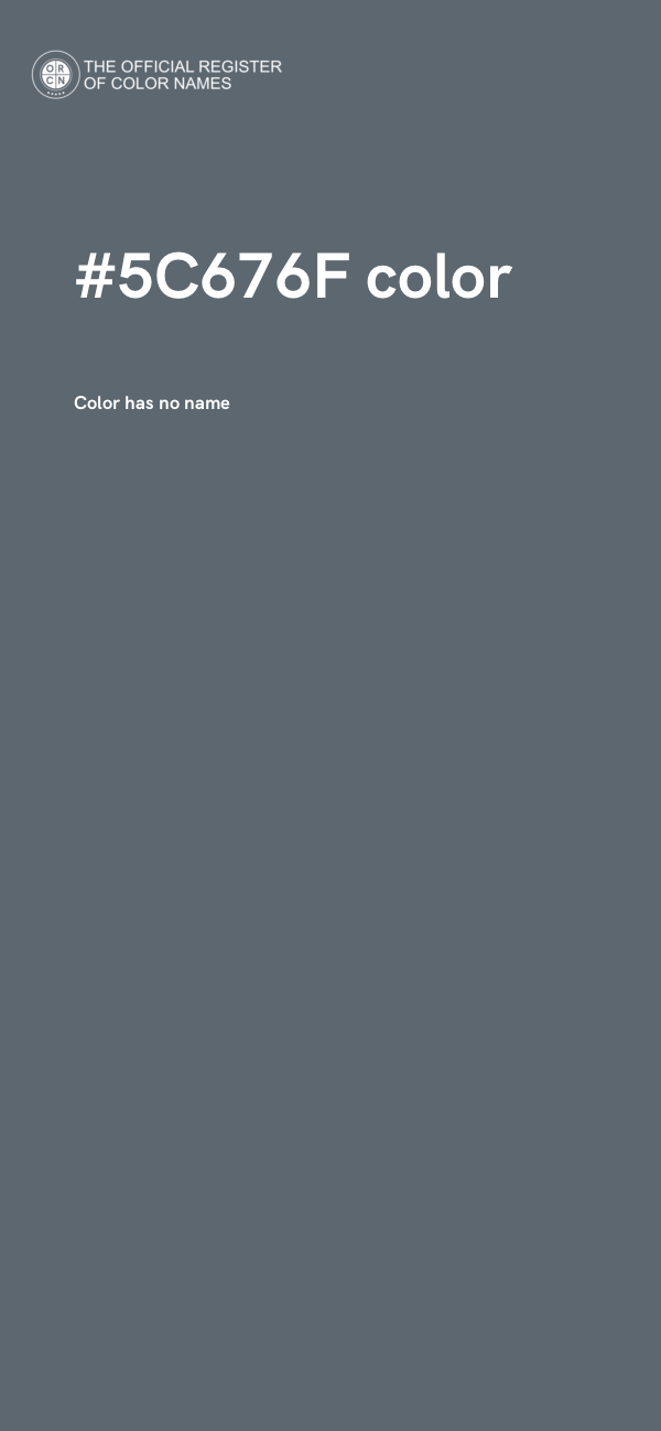 #5C676F color image