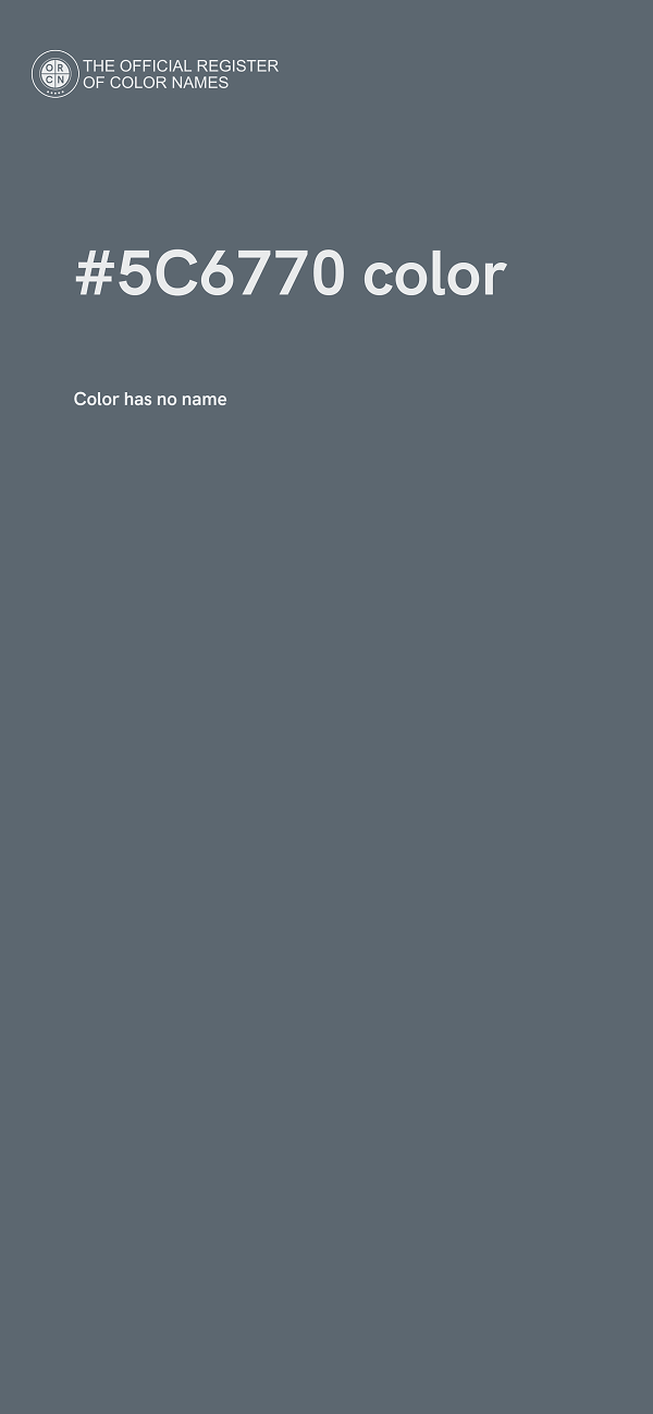 #5C6770 color image