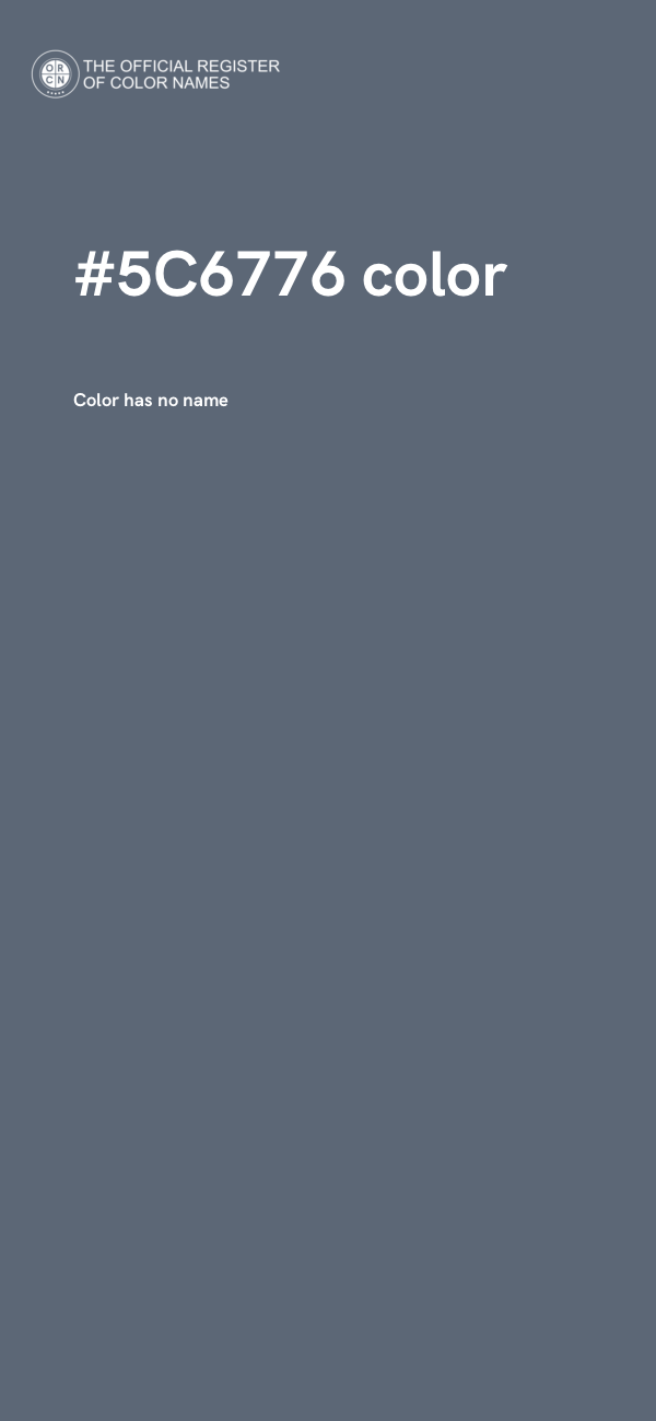 #5C6776 color image