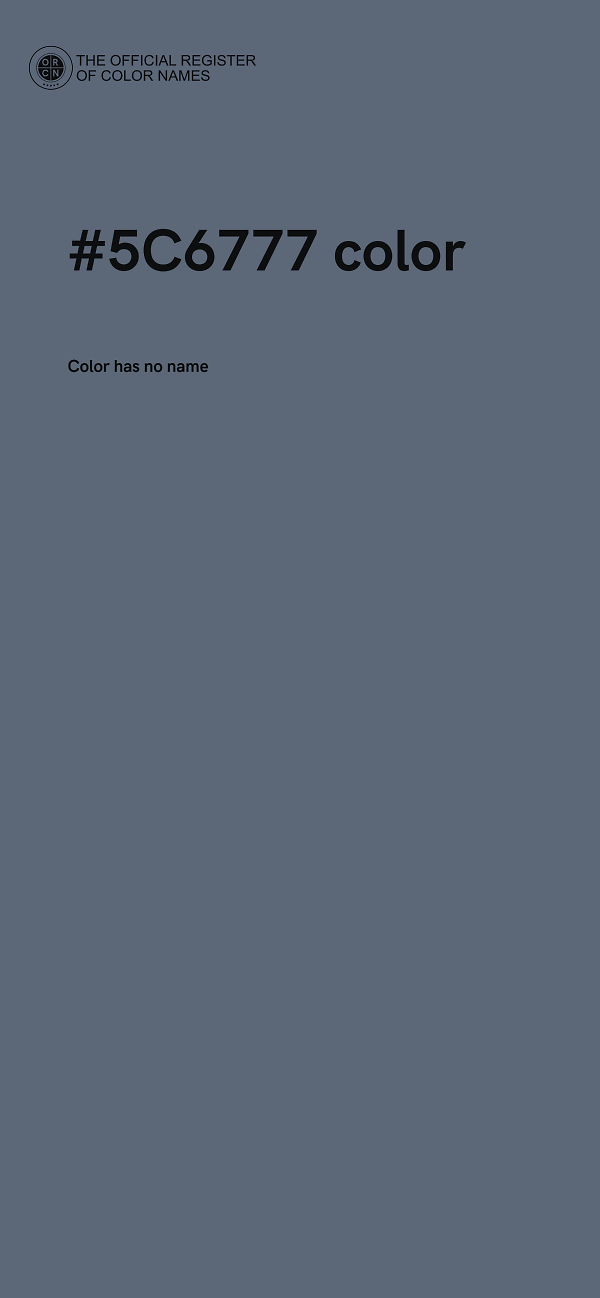 #5C6777 color image