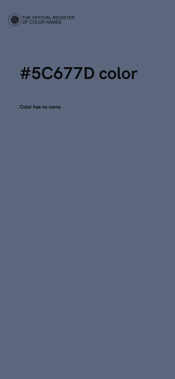 #5C677D color image
