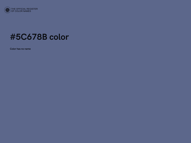 #5C678B color image