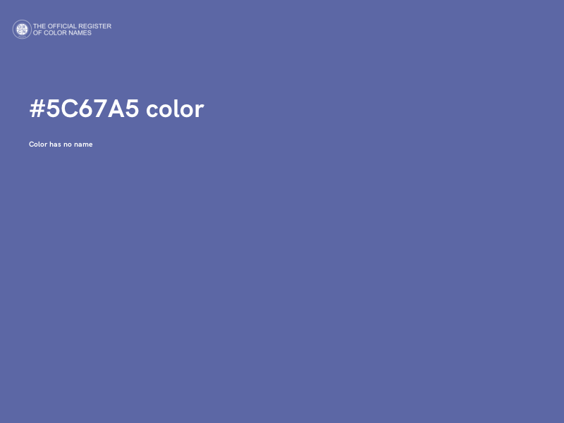 #5C67A5 color image