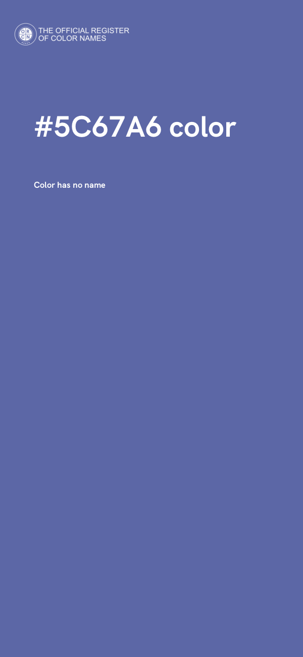 #5C67A6 color image
