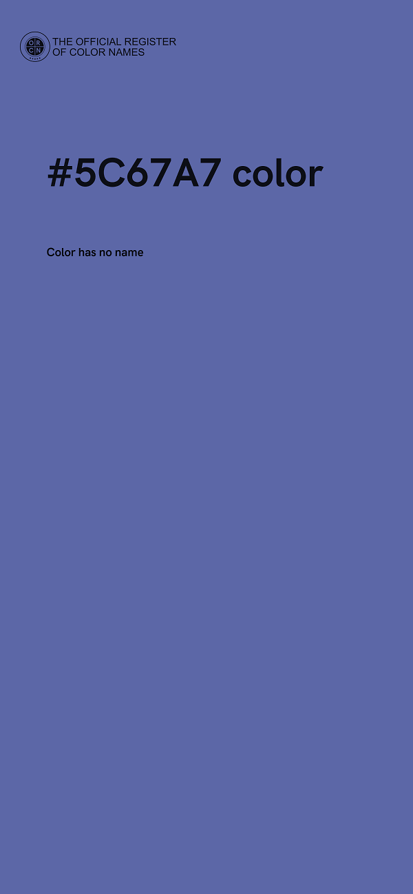 #5C67A7 color image
