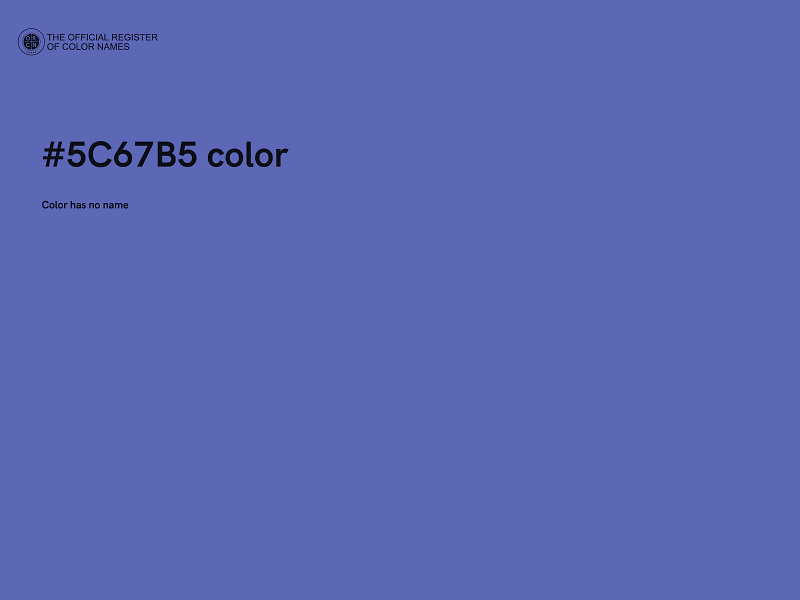 #5C67B5 color image