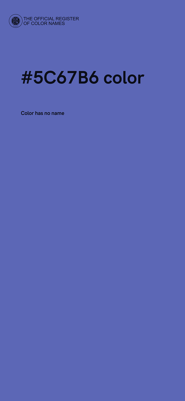 #5C67B6 color image