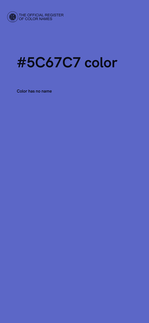#5C67C7 color image