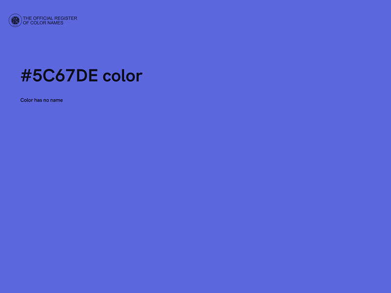 #5C67DE color image