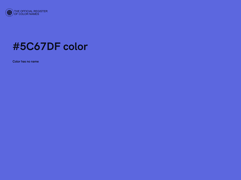 #5C67DF color image