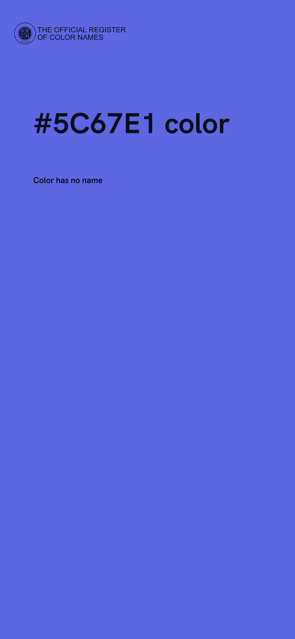 #5C67E1 color image