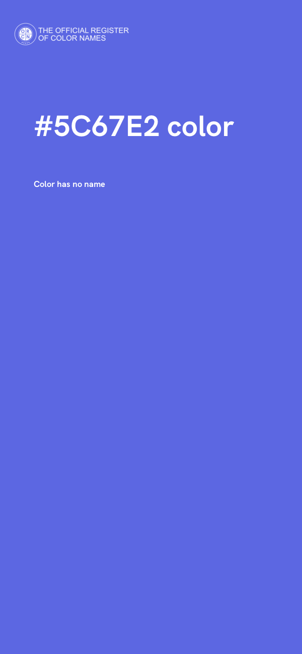 #5C67E2 color image