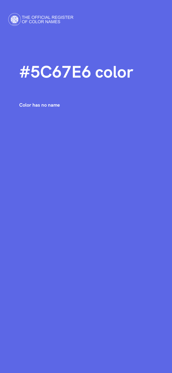 #5C67E6 color image