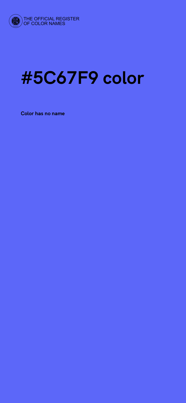 #5C67F9 color image