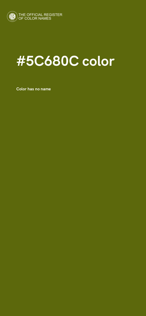 #5C680C color image