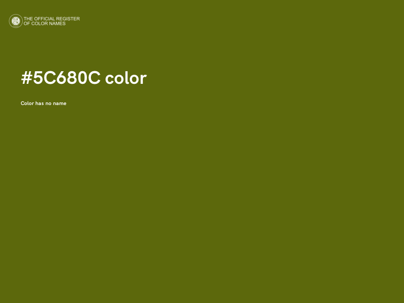 #5C680C color image