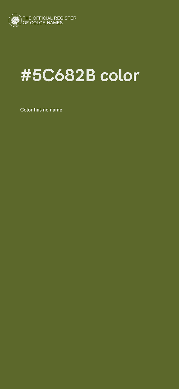 #5C682B color image