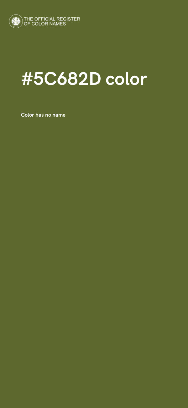 #5C682D color image