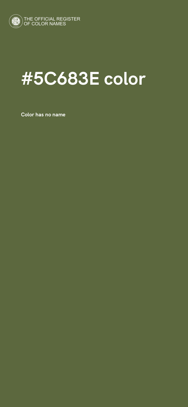 #5C683E color image