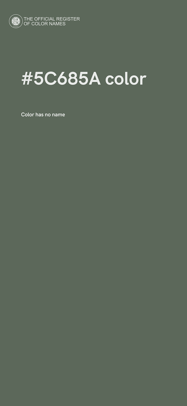 #5C685A color image