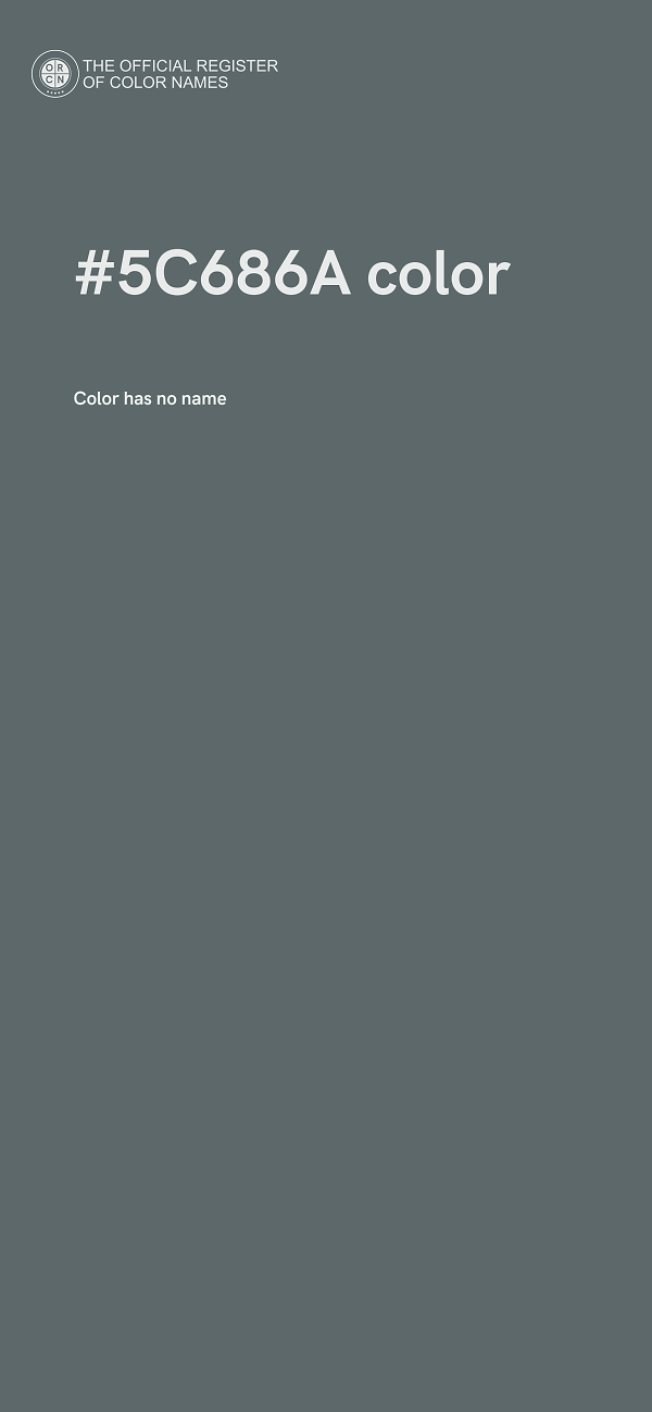 #5C686A color image