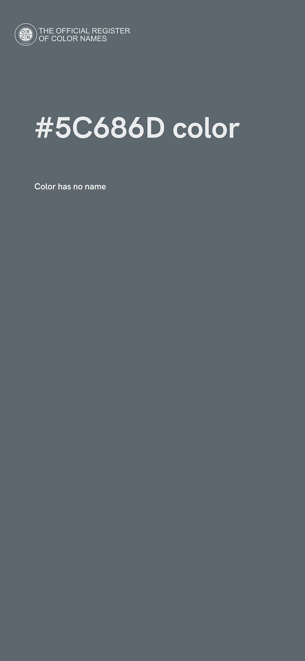 #5C686D color image