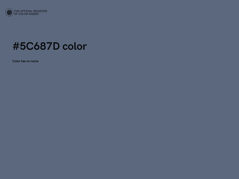 #5C687D color image