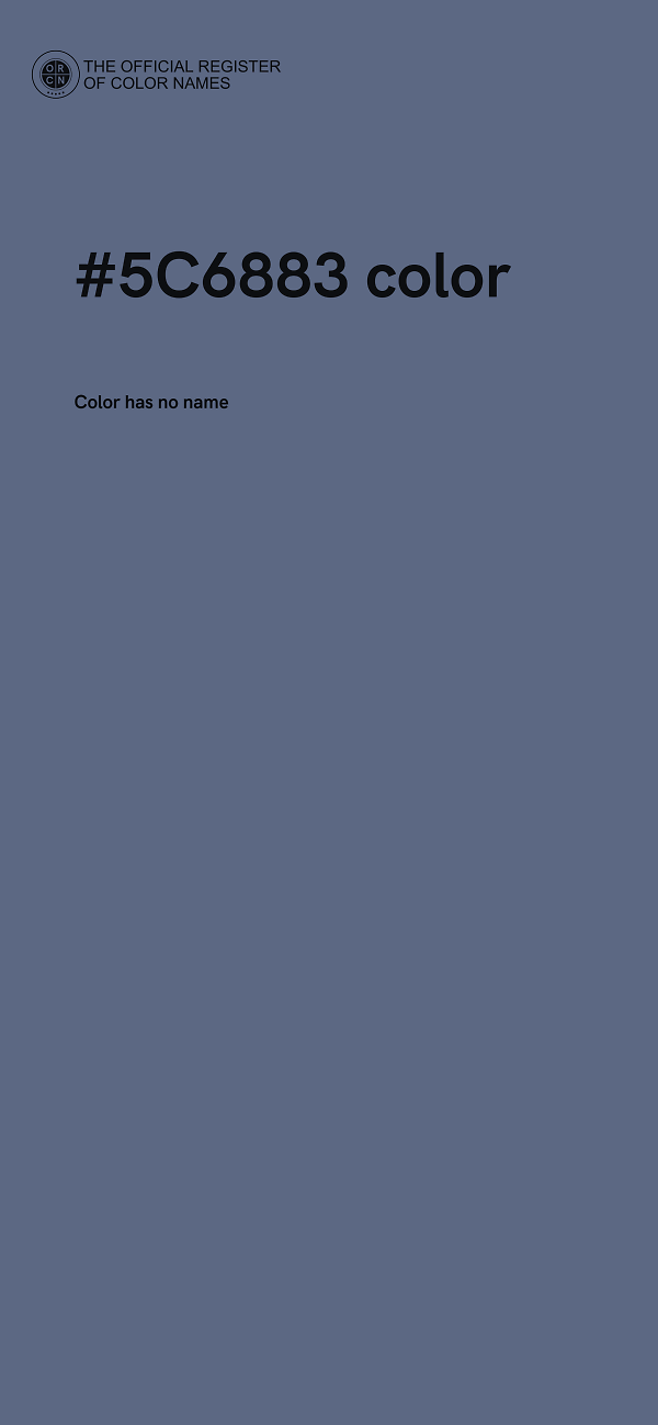 #5C6883 color image