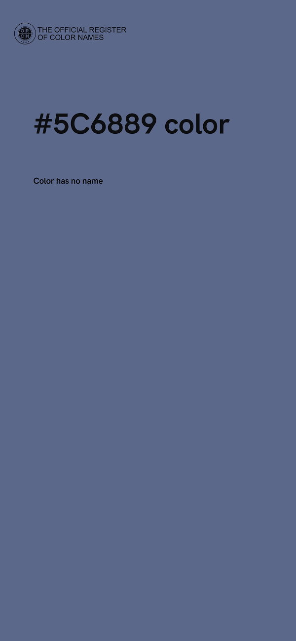 #5C6889 color image