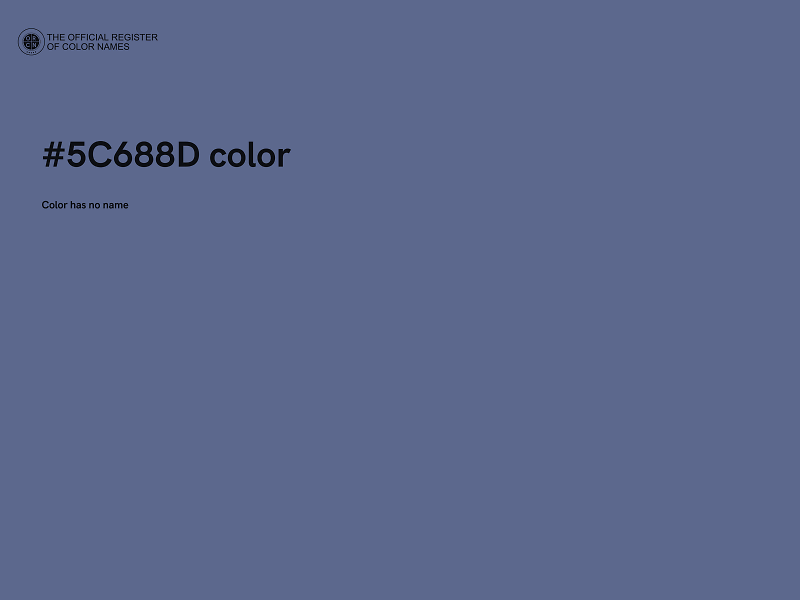 #5C688D color image