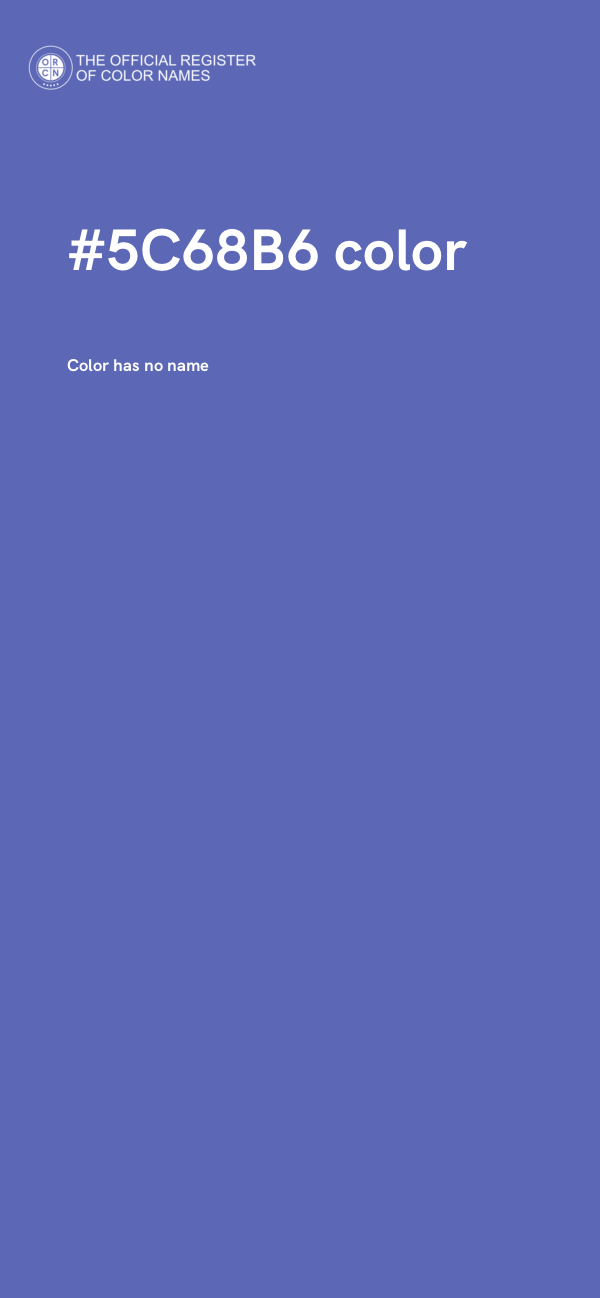 #5C68B6 color image