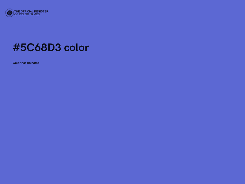 #5C68D3 color image