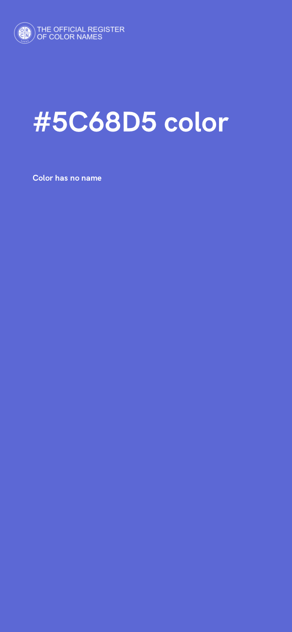 #5C68D5 color image