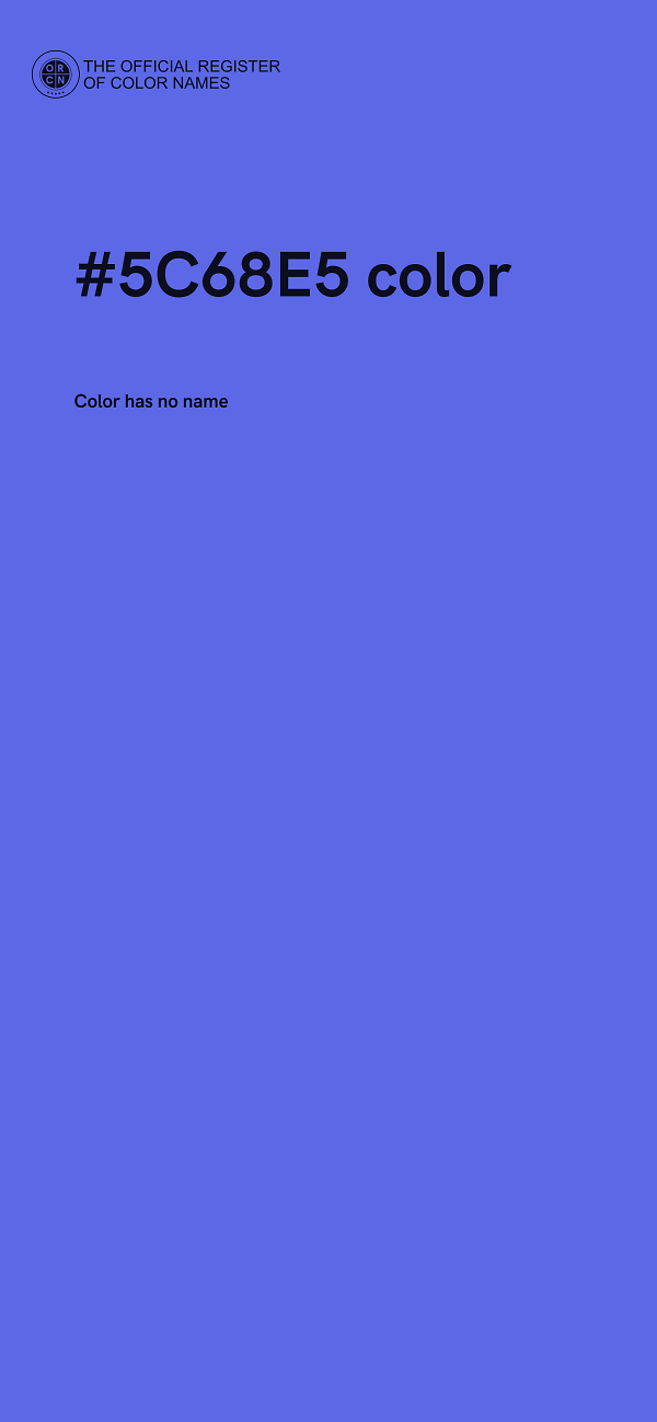 #5C68E5 color image