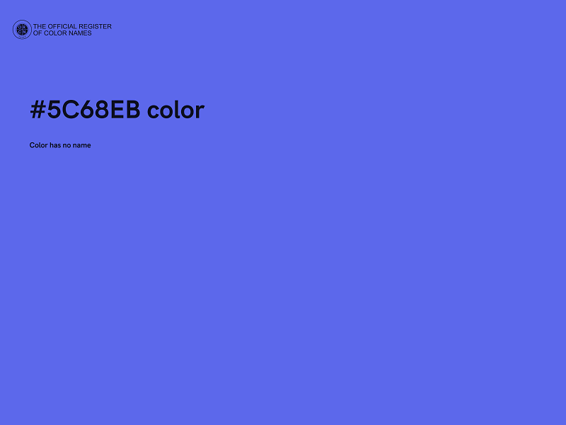 #5C68EB color image