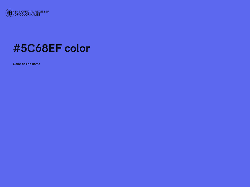 #5C68EF color image
