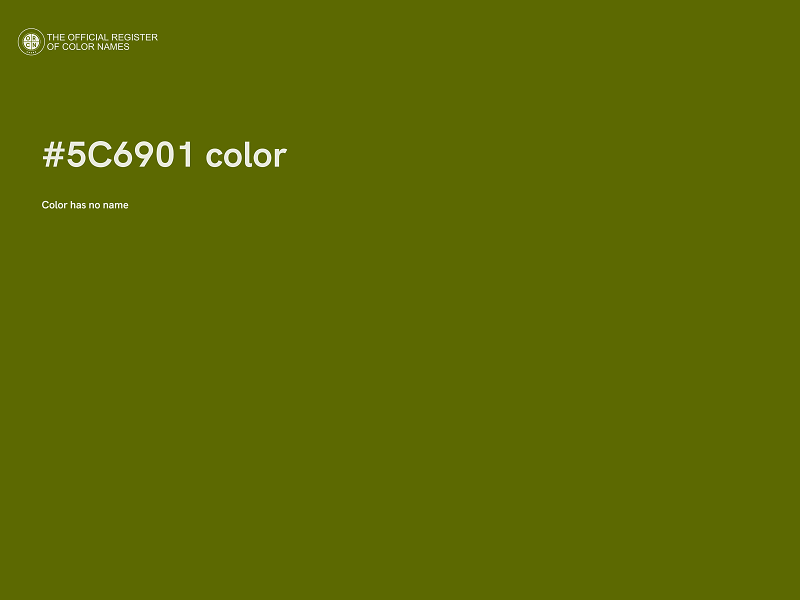 #5C6901 color image