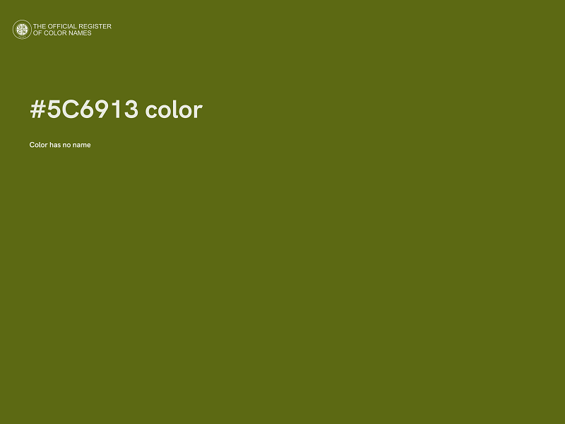 #5C6913 color image