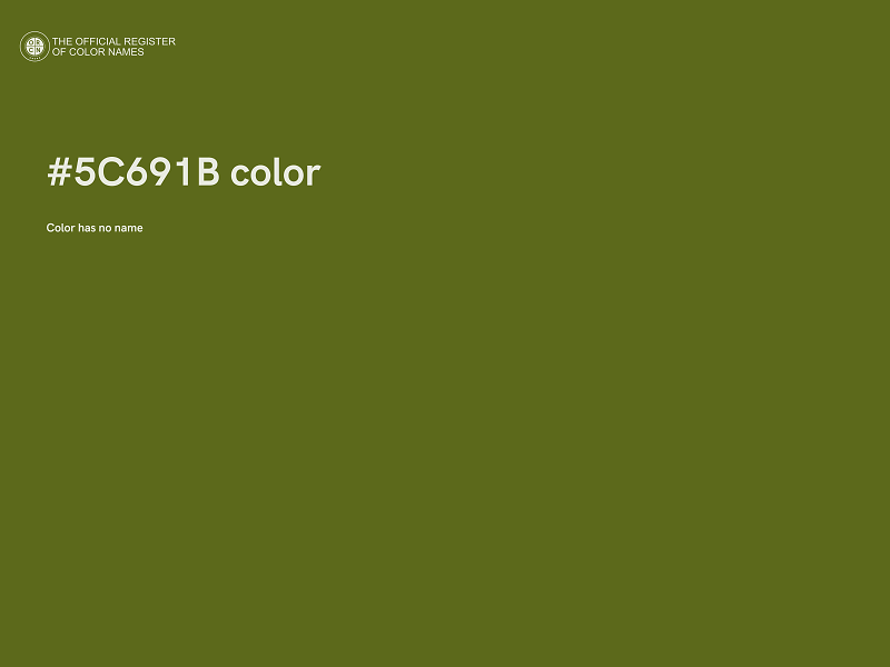 #5C691B color image