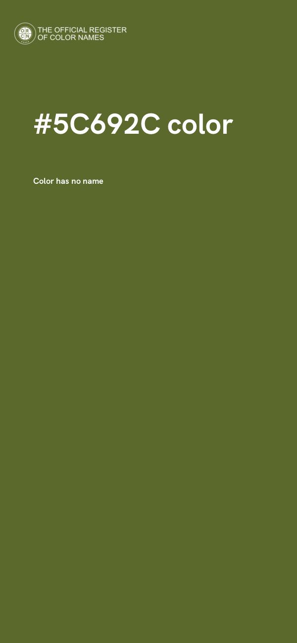 #5C692C color image