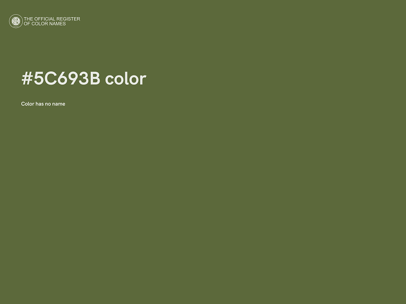 #5C693B color image