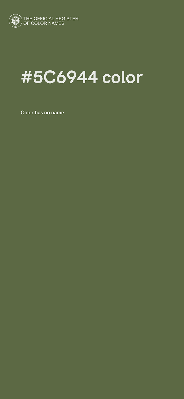 #5C6944 color image