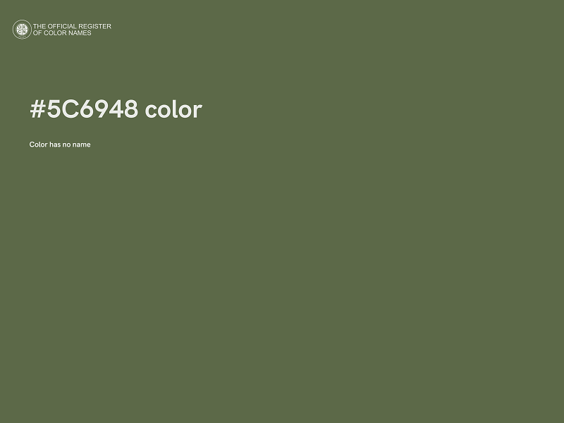 #5C6948 color image