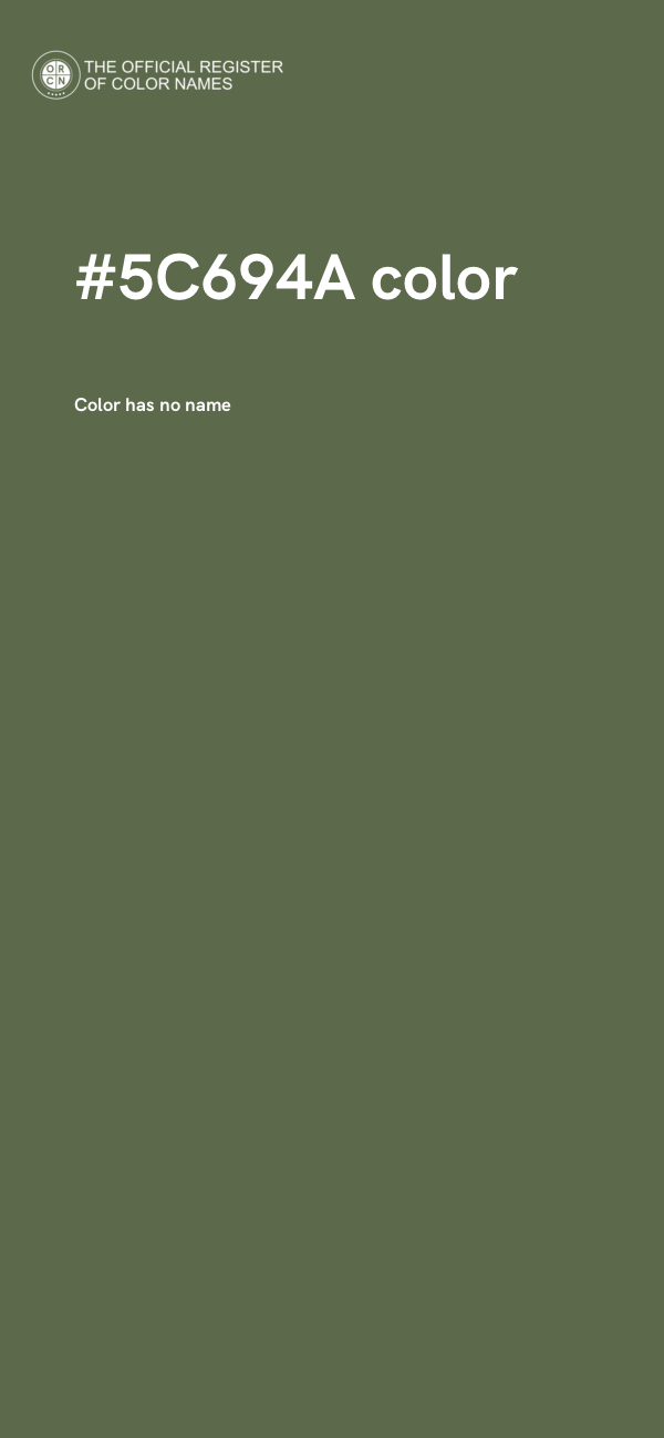 #5C694A color image