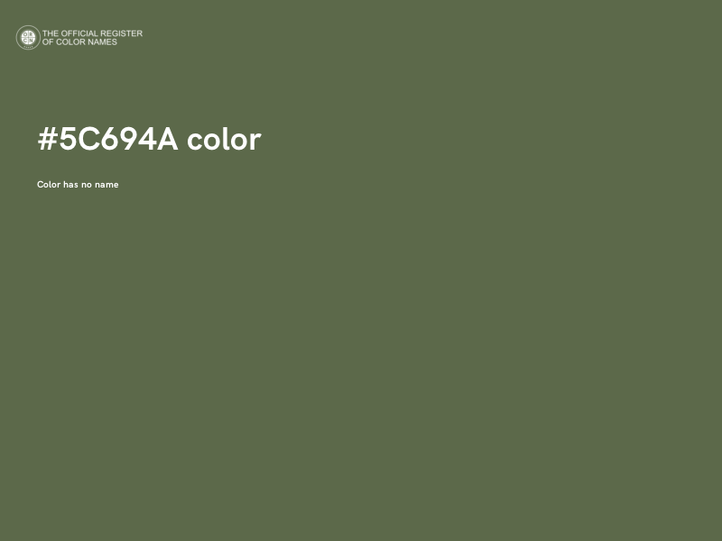 #5C694A color image