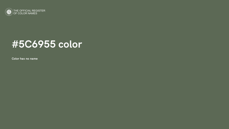 #5C6955 color image