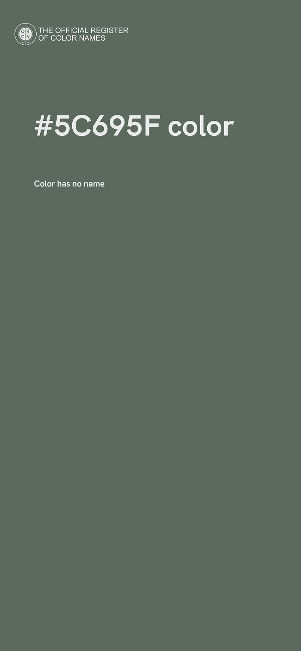#5C695F color image