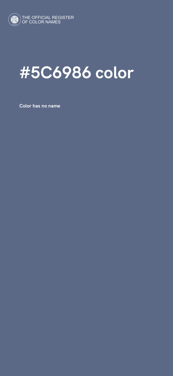 #5C6986 color image