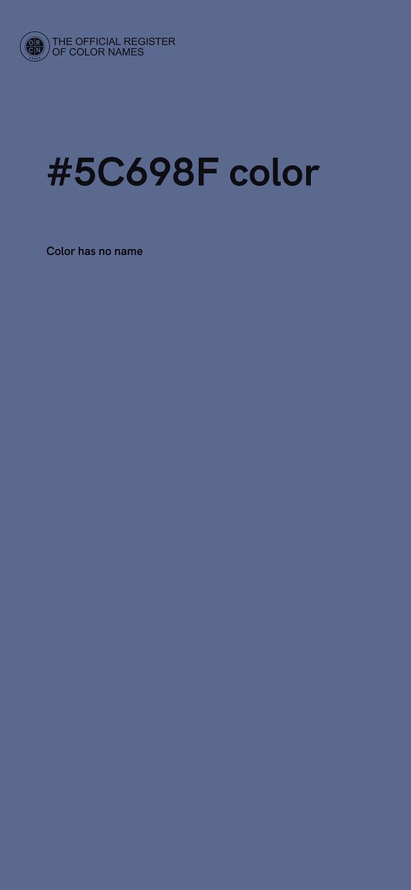 #5C698F color image