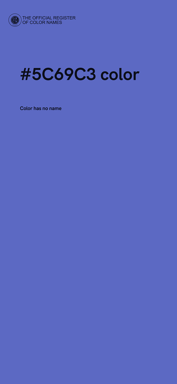 #5C69C3 color image